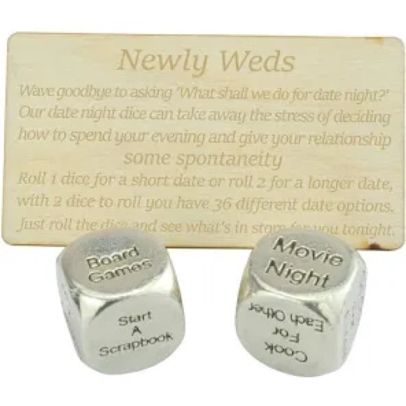 Newly Weds Other - Newly Wed - Date Night Decider Dice, Wedding Gift, Newly Weds.
